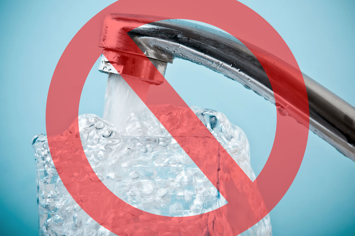 Rubinetto senza acqua corrente