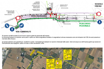 Via Cadriano chiusa al traffico il 19 e 20 maggio per lavori sulla pista ciclo-pedonale